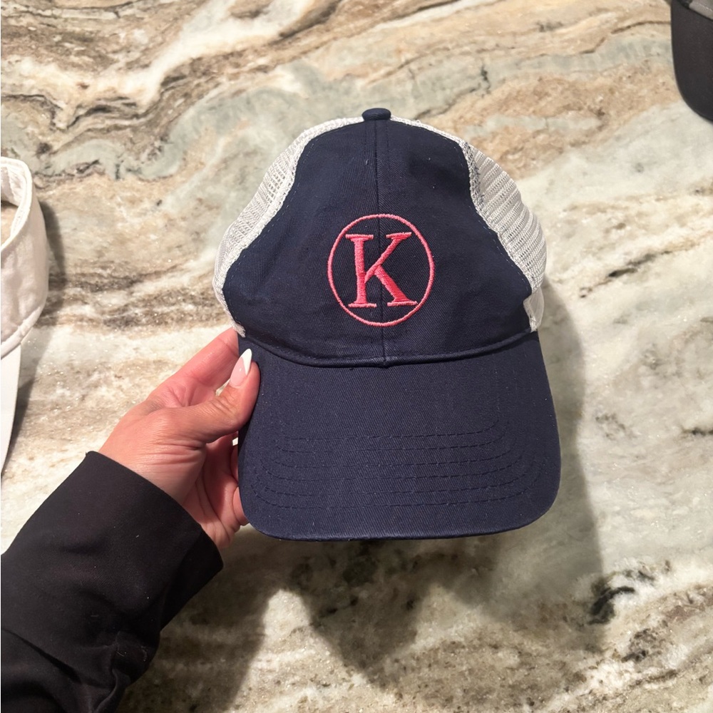 Navy Blue Cap with Pink K Logo